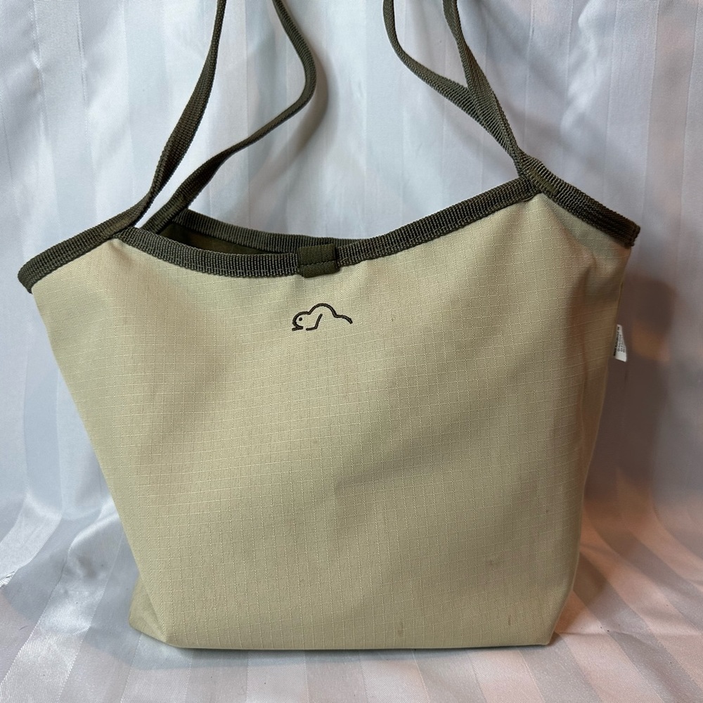 Cute Olive Green/Cream Reversible Roots Bag - Picture 10 of 10